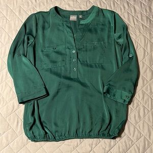 Emerald blouse.
